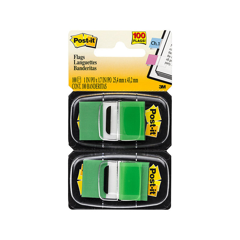 POST-IT Flag 680-GN2 Green Pack of 2 Box of 6