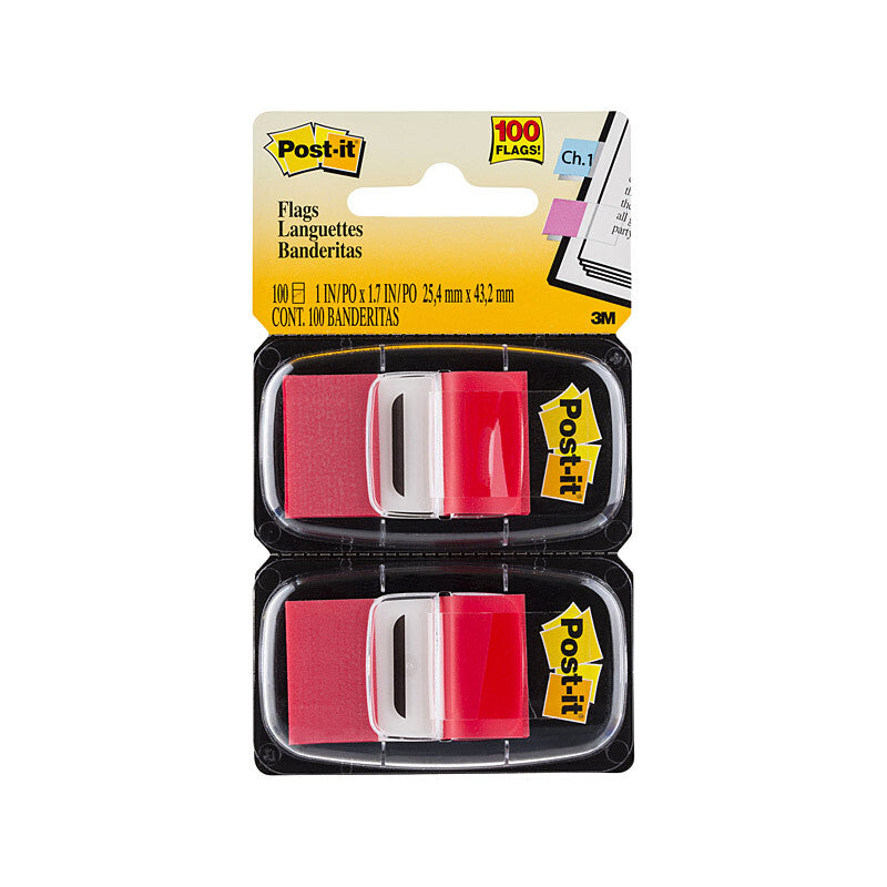 POST-IT Flag 680-RD2 Red Pack of 2 Box of 6