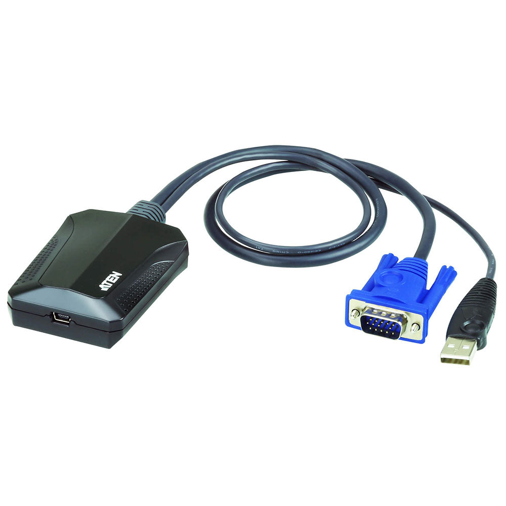 Aten Laptop USB KVM Console Crash Cart Adapter IT Kit CV211