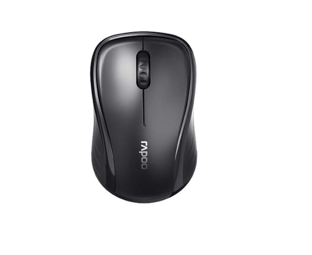 RAPOO M260 Wireless Bluetooth Mouse Entry Level with Multi-Mode, 10M Range, Optical, 1300DPI, Bluetooth, 2.4G, Simultaneously Connects up to 3 Devices