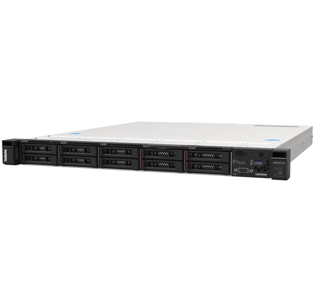 LENOVO ISG ThinkSystem SR250 V2, SFF, 1xIntel Xeon E-2378G 8C 2.8GHz 80W, 1x16GB 2Rx8, SW RD, 1x450W, XCC Enterprise