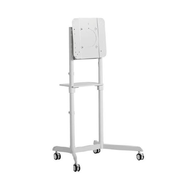 Atdec TV Cart White Mobile w/Rotation Supports Up To 70" Devices / 70KG Weight Tolerance
