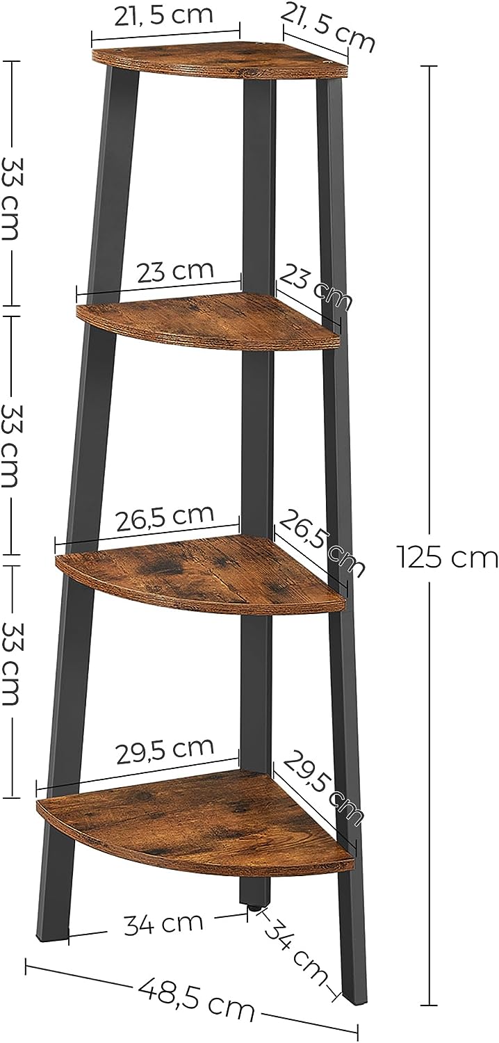 Corner Shelf 4 Tier Industrial Storage Rack