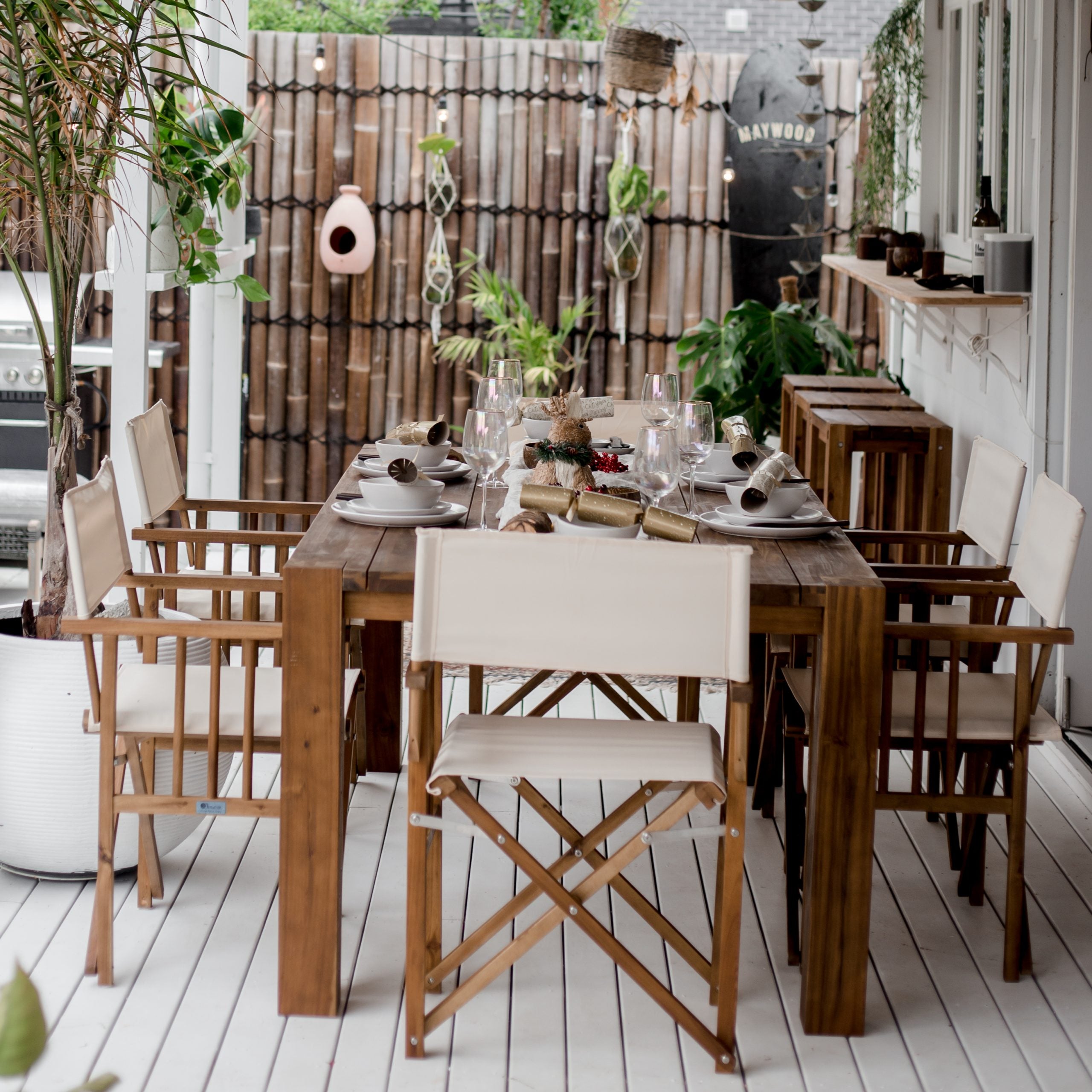 Directors dining set - Natural