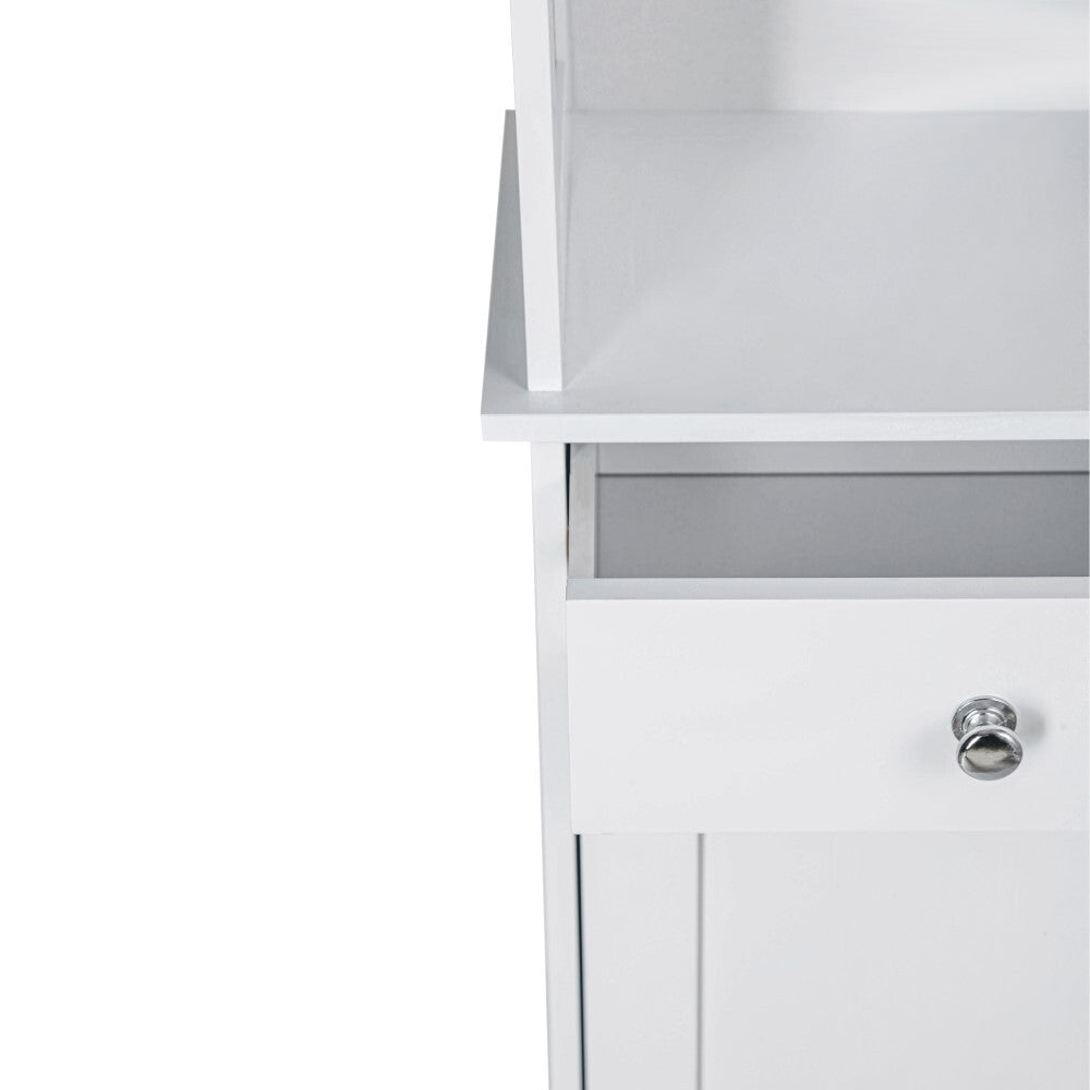 Sian Bathroom Tall Storage Cabinet Organiser - White