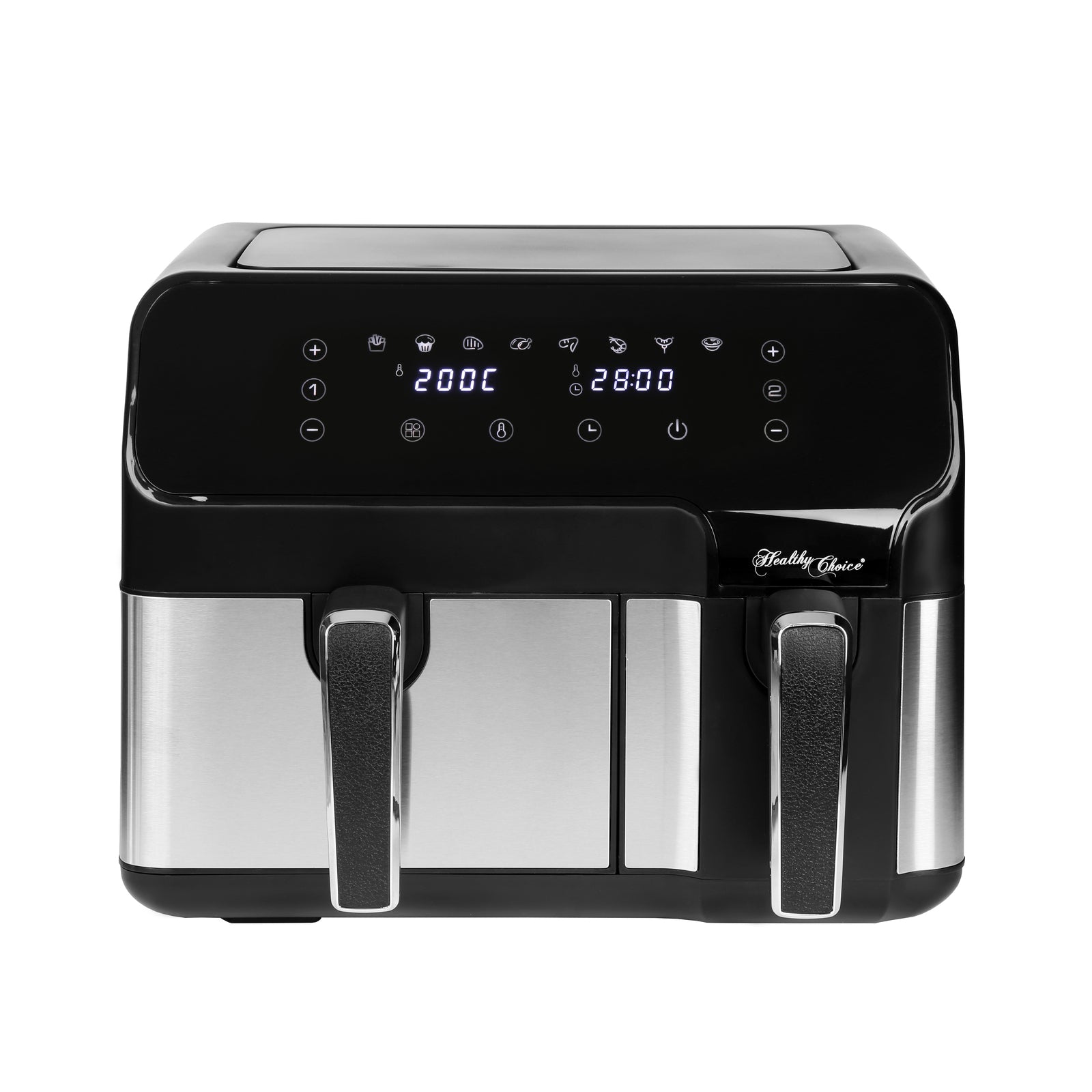 10L Digital Dual Zone Air Fryer w/ Dual Temperature Control