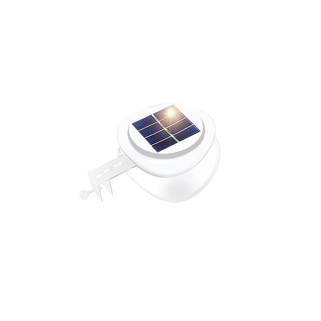 Solar Multipurpose Light (1-Piece, White) w/ Screw & Mount, Energy-Saving