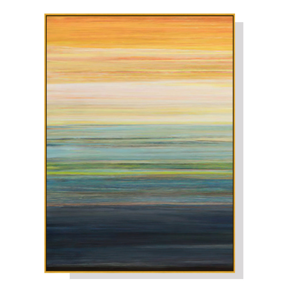 80cmx120cm The Magic Hour I Gold Frame Canvas Wall Art