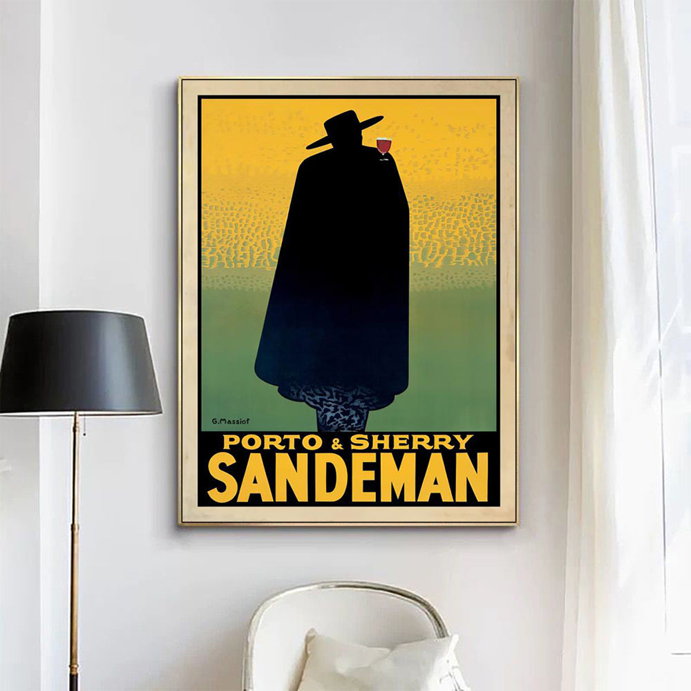 70cmx100cm Sandeman Gold Frame Canvas Wall Art