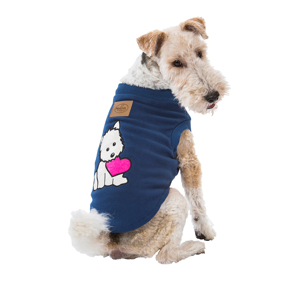 Puppy Heart Blue Dog Pyjamas 30cm