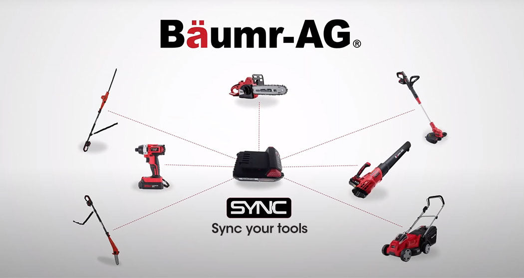 BAUMR-AG 40V Electric Cordless Lawn Mower Kit Battery Powered w/ 2x 2.0Ah Lithium Batteries