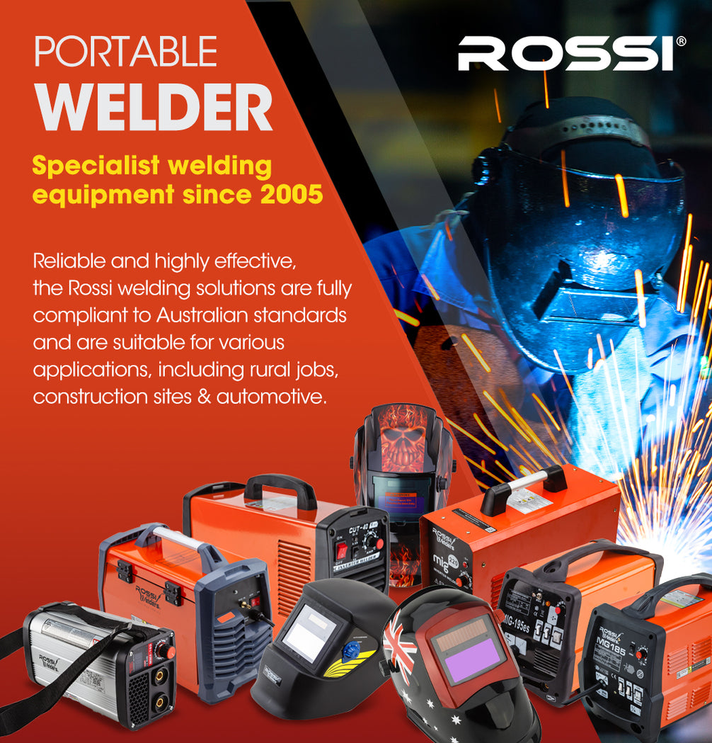 ROSSI Stick Welder 180 Amp Inverter Welding Machine MMA Portable ARC DC 180A Gas