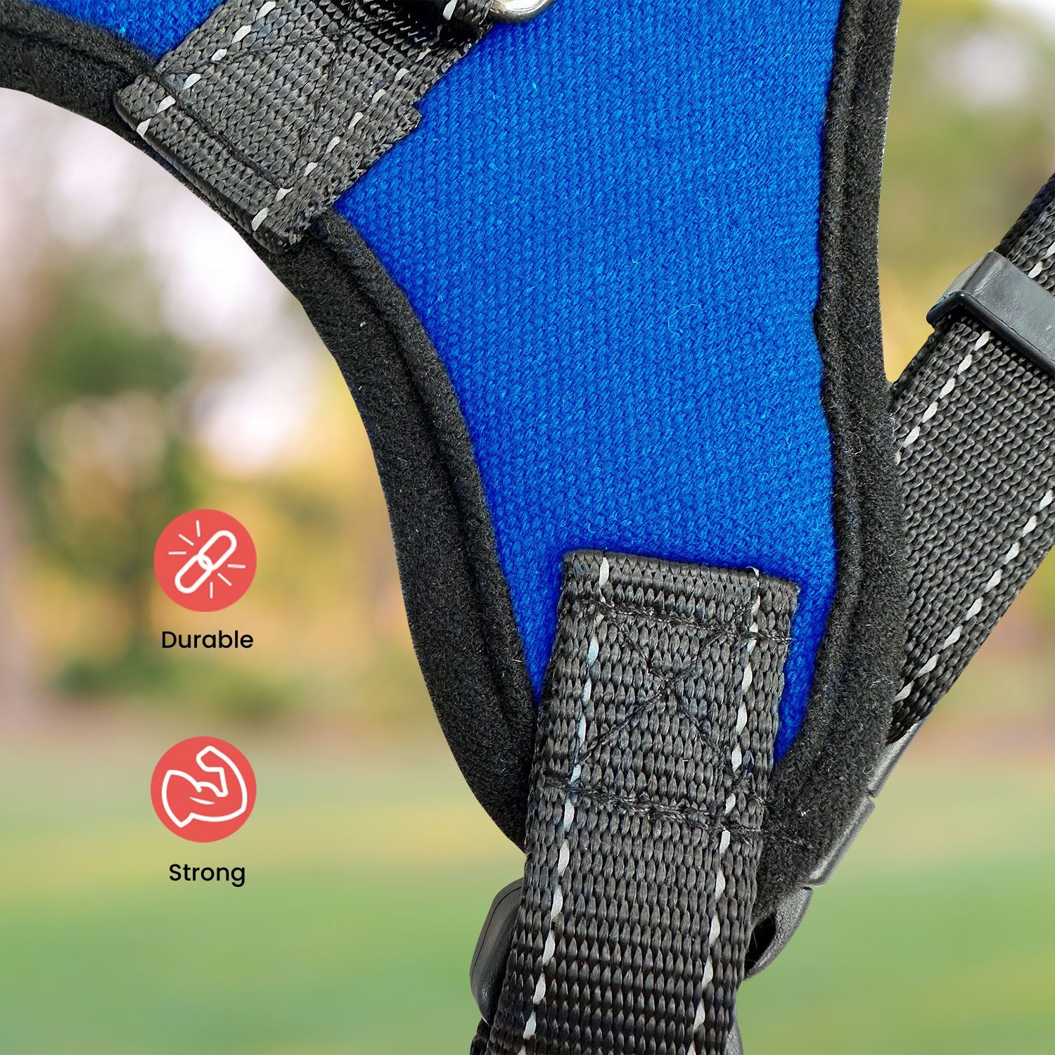 FLOOFI Dog Harness M Size (Blue) FI-PC-151-XL