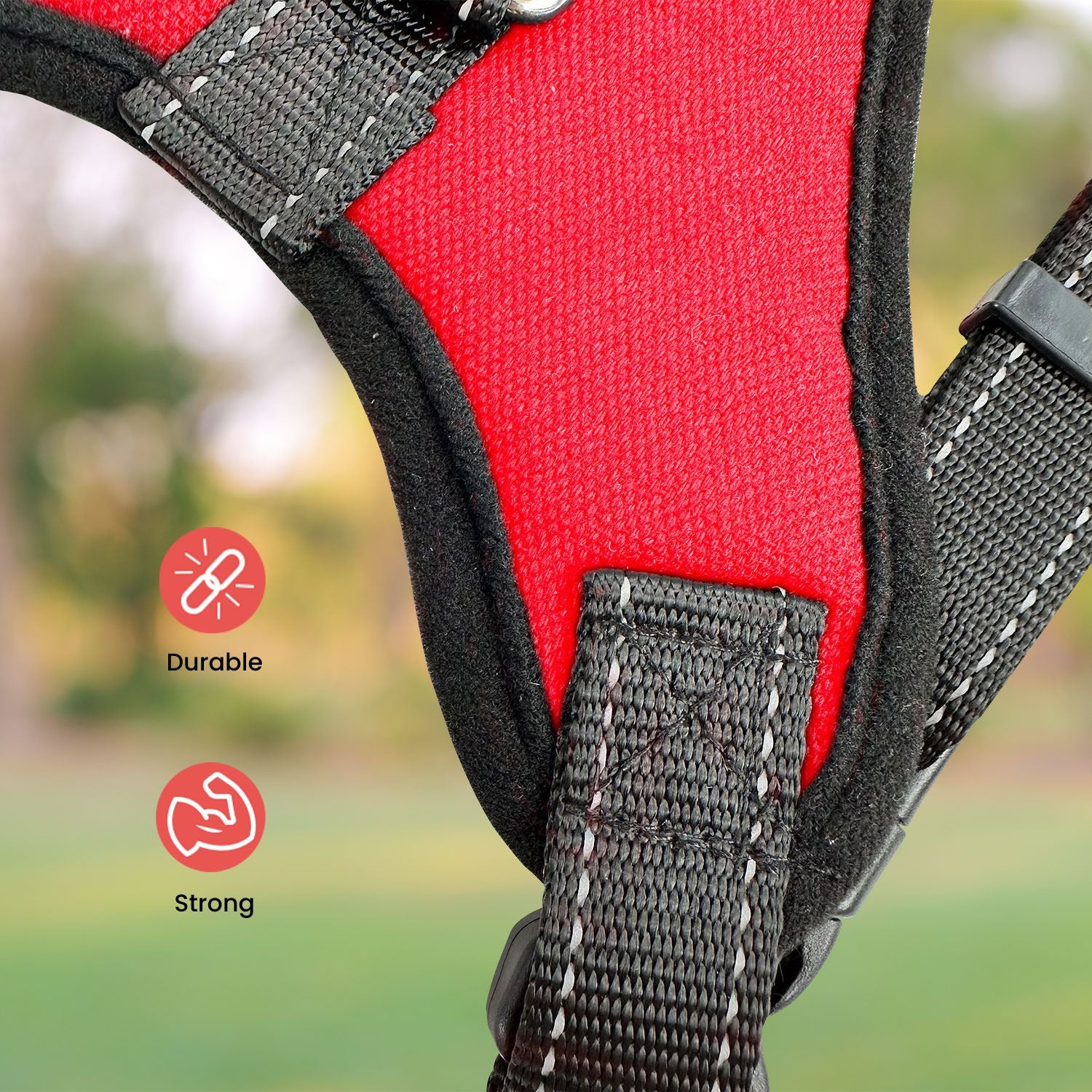 FLOOFI Dog Harness M Size (Red) FI-PC-152-XL