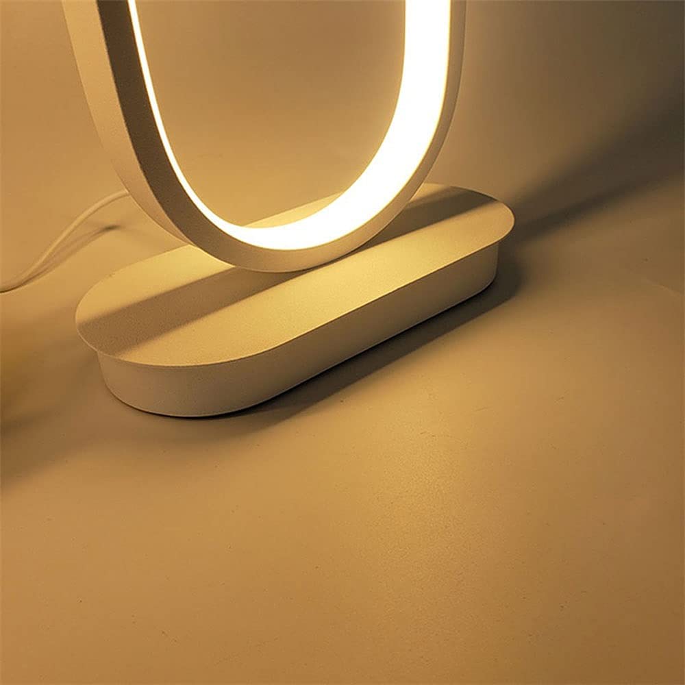 GOMINIMO LED Aluminium Desk Night Lamp Oval Shape (White)