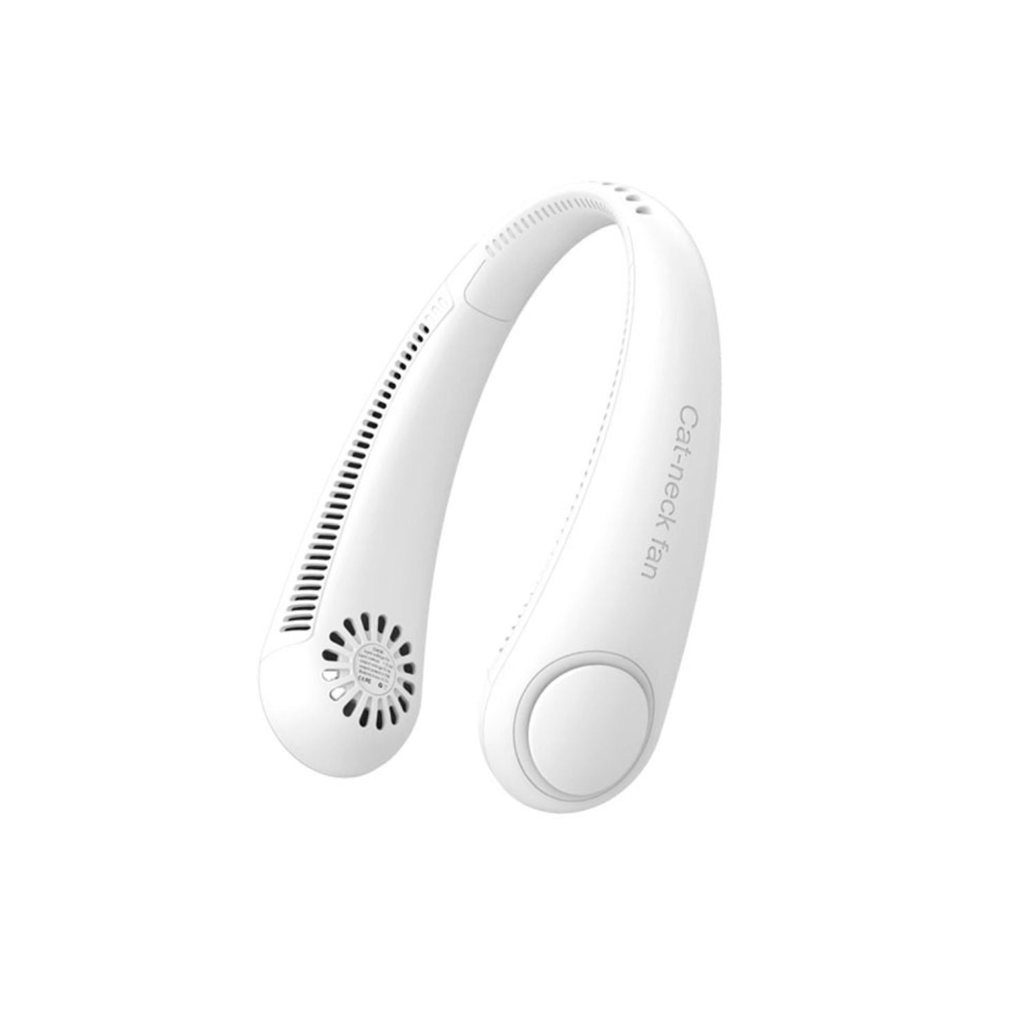 GOMINIMO Rechargeable Portable Bladeless Neck Fan with 3 Speeds and 62 Air Outlet (White) GO-NF-100-HJ