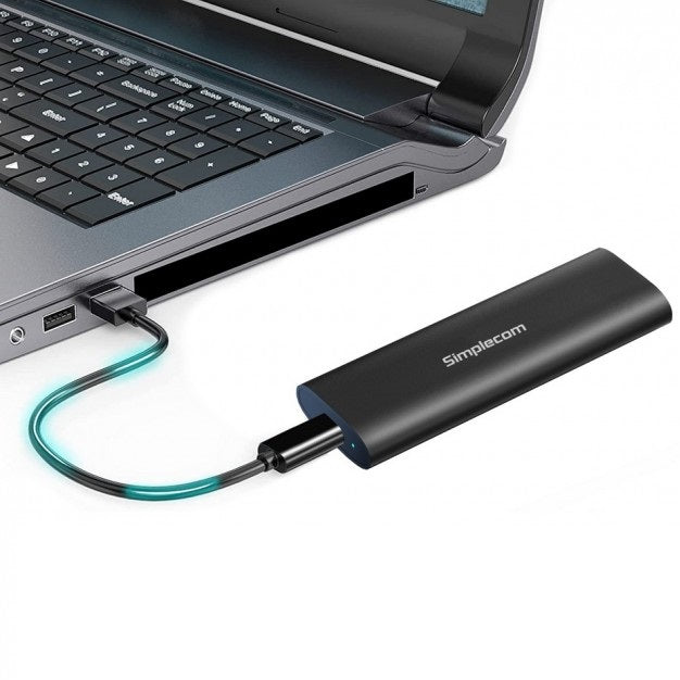 Simplecom SE516 NVMe / SATA Dual Protocol M.2 SSD Tool-Free USB-C Enclosure USB 3.2 Gen 2 10Gbps