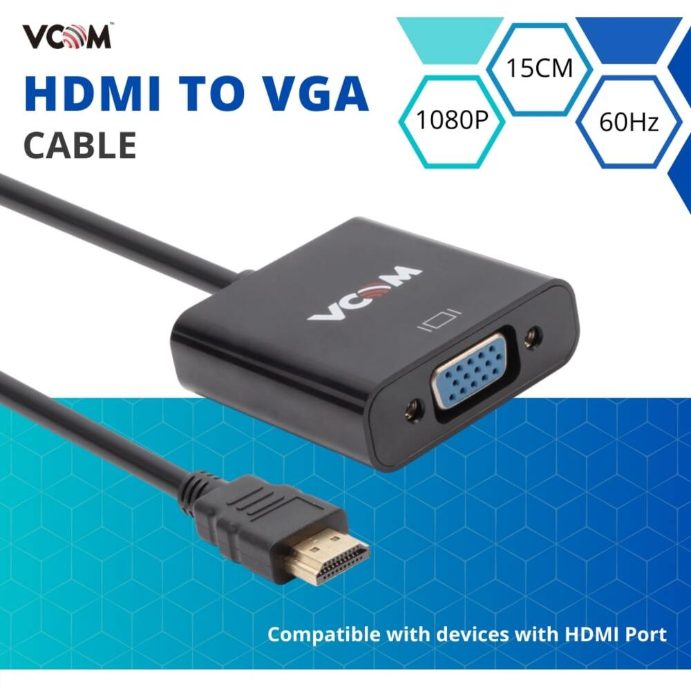 VCOM HDMI AM to VGA/F Cable - CG591-B-0.15