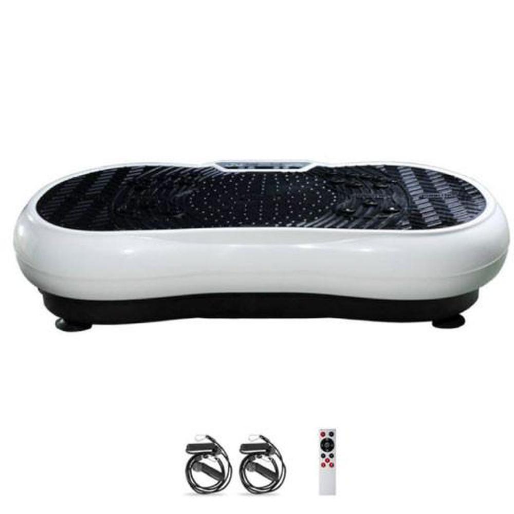 White Vibration Machine Platform - Exercise Vibrating Plate - Whole Body Workout