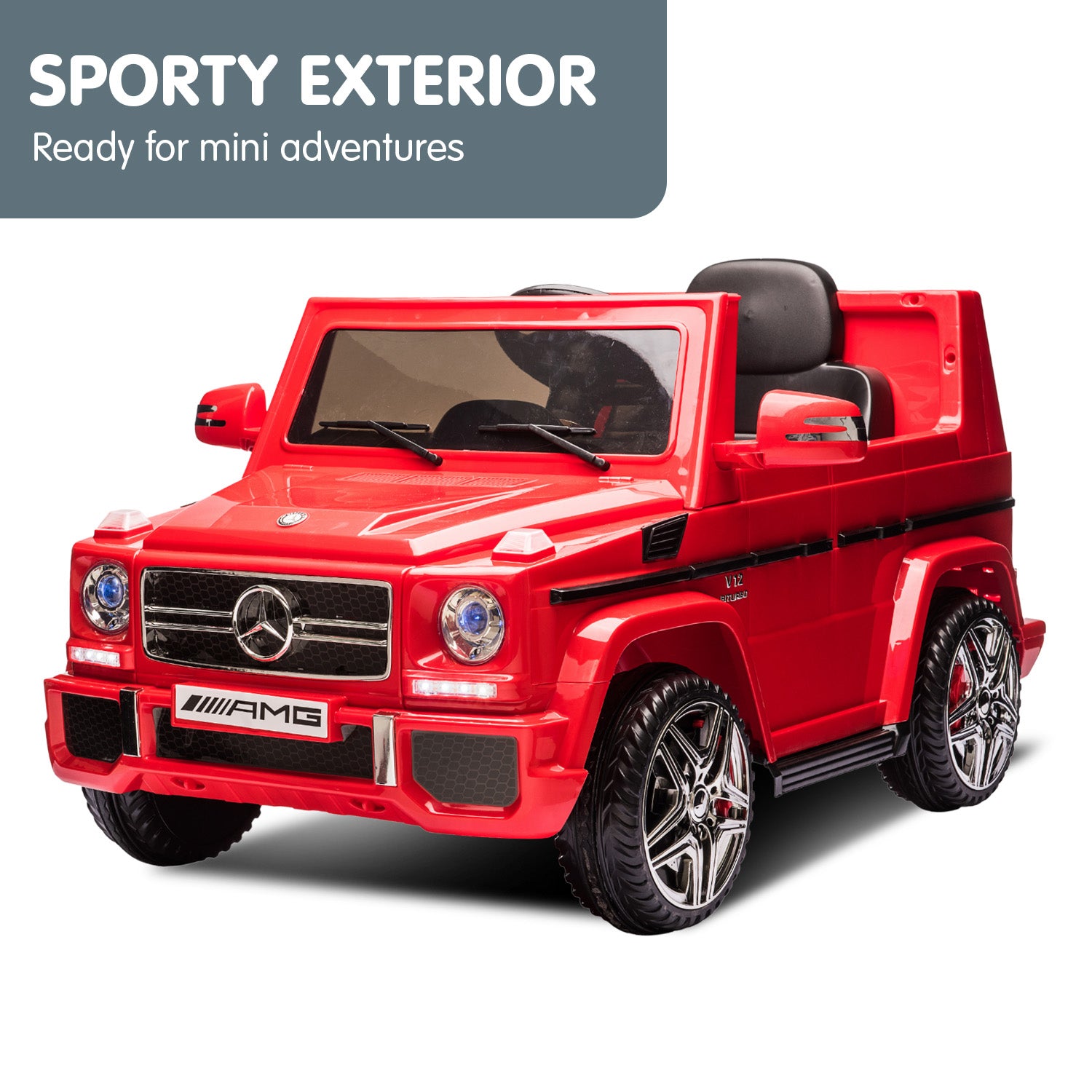 Kahuna Mercedes Benz AMG G65 Licensed Kids Ride On Electric Car with RC - Red