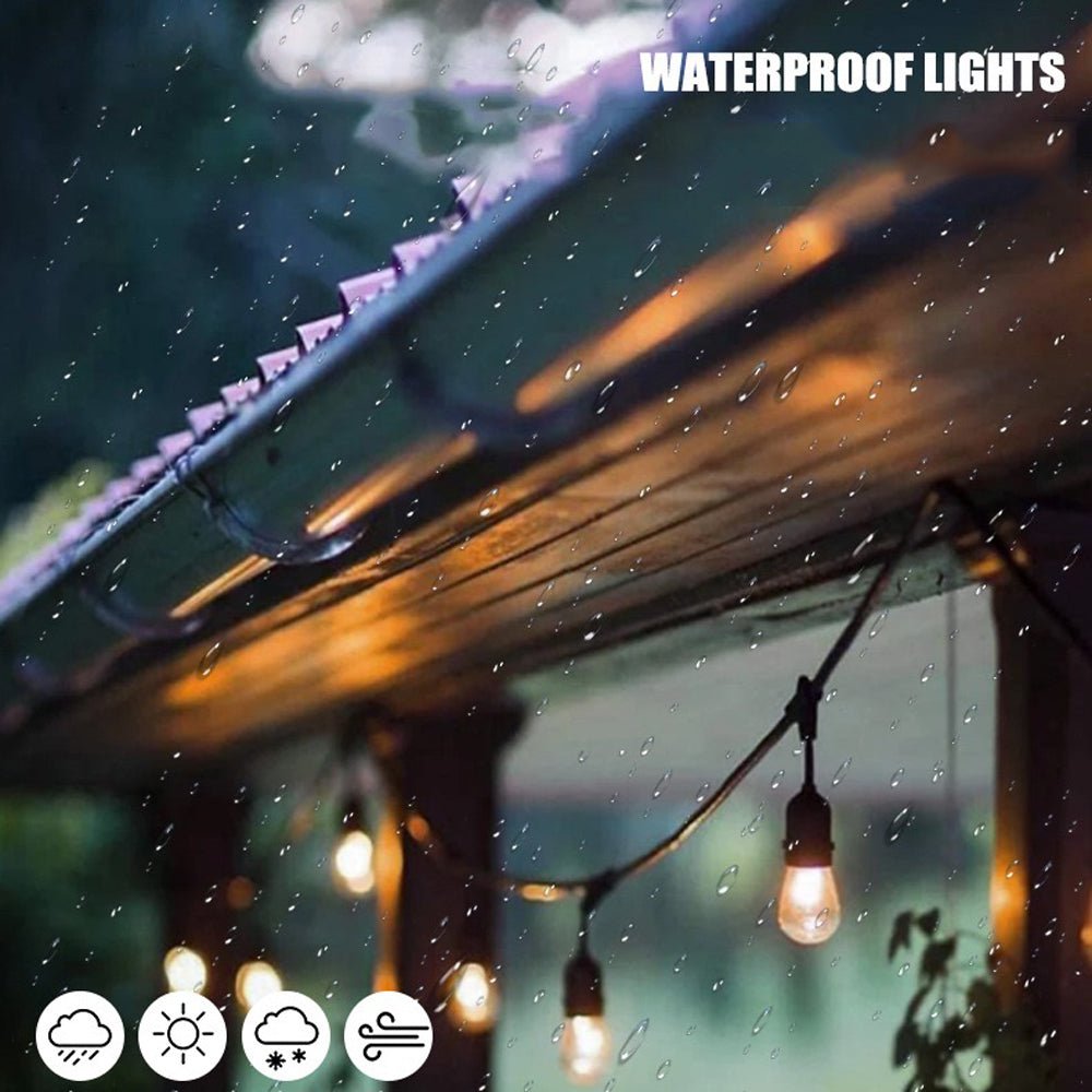 10M Festoon String Lights Kits Christmas Wedding Party Waterproof outdoor