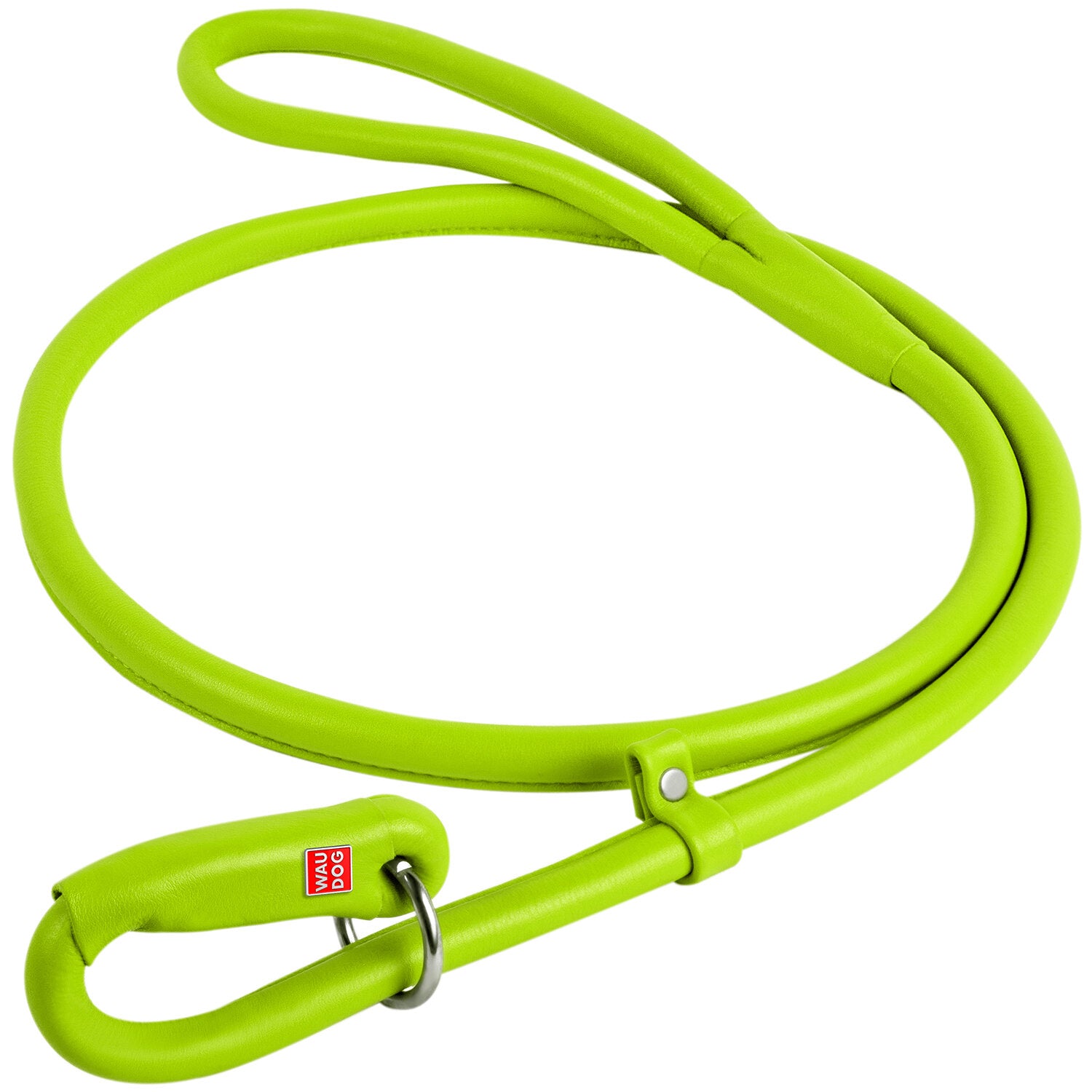 Waudog Leather Round Slip Leash W4MM- L183CM GREEN