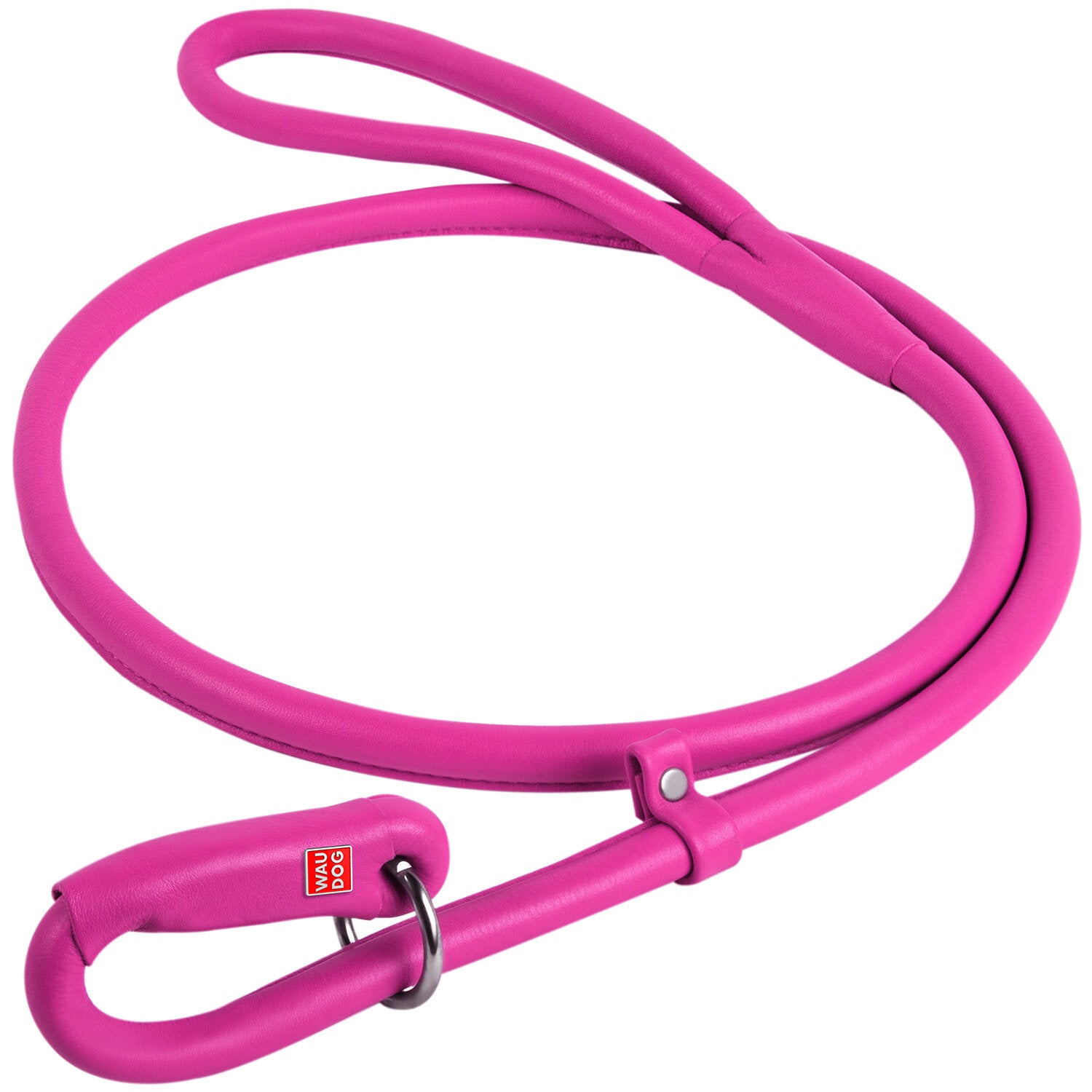 Waudog Leather Round Slip Leash W4MM- L183CM PINK