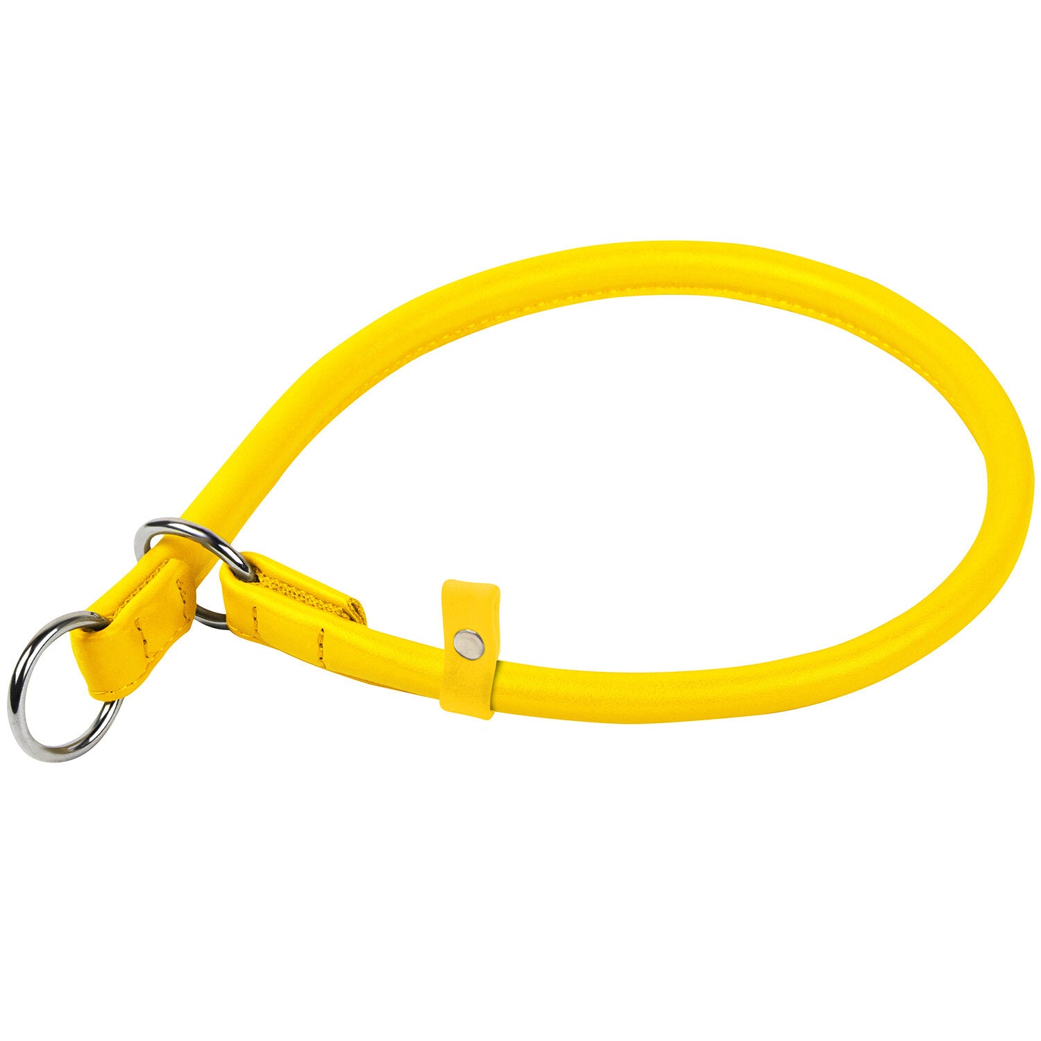 Waudog Leather Slip Dog Collar 60CM YELLOW