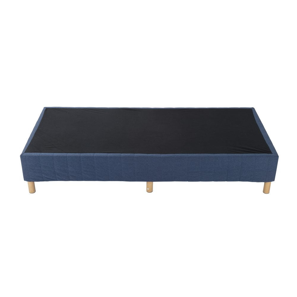 Metal Bed Frame Mattress Foundation Blue &#8211; Single