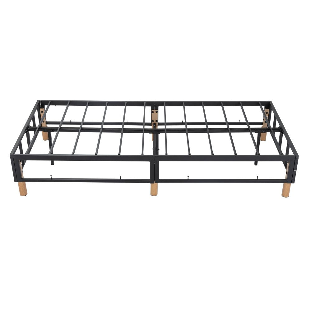 Metal Bedframe Mattress Foundation (Dark Grey) &#8211; Double