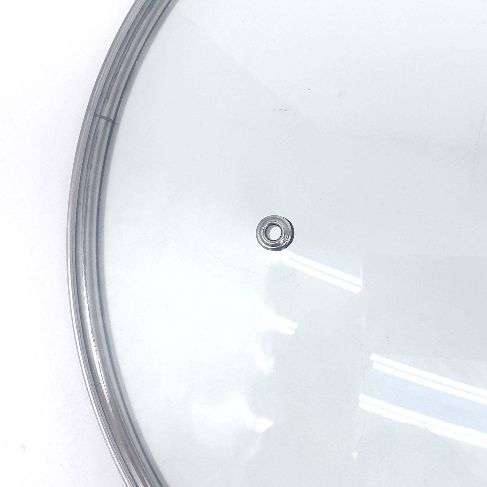 KOMAN 28cm Stainless Steel Glass Lid with Bakelite Handle