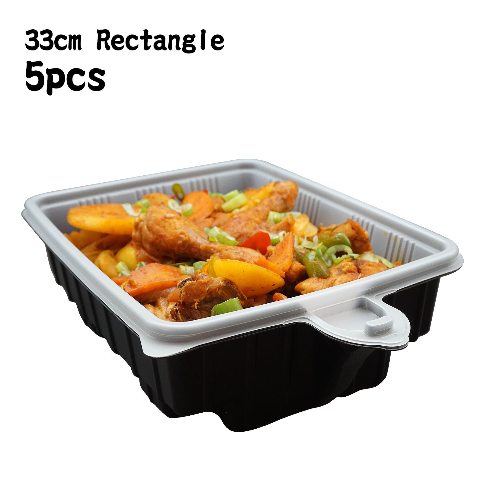 Sirak Food 5 Pack Dalat Heating Lunch Box Container 33cm Rectangle