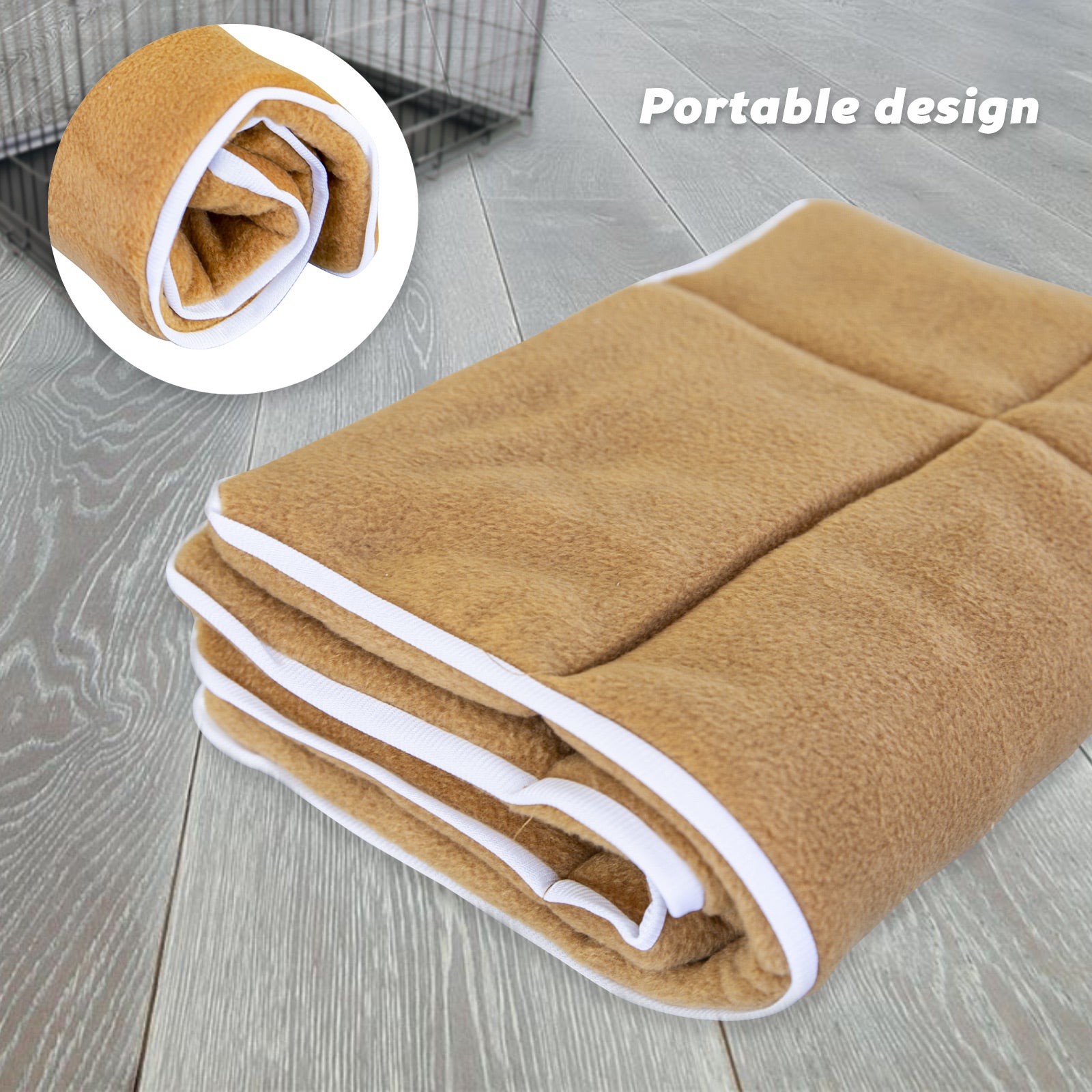 Paw Mate 42inch Beige Pet Cushion Mat Dog Cat Pad