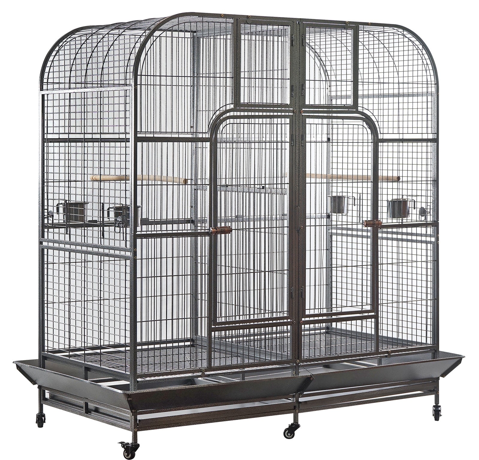 YES4PETS XXXL 185 cm Bird Cage Pet Parrot Aviary  Perch Castor Wheel Removable Divider