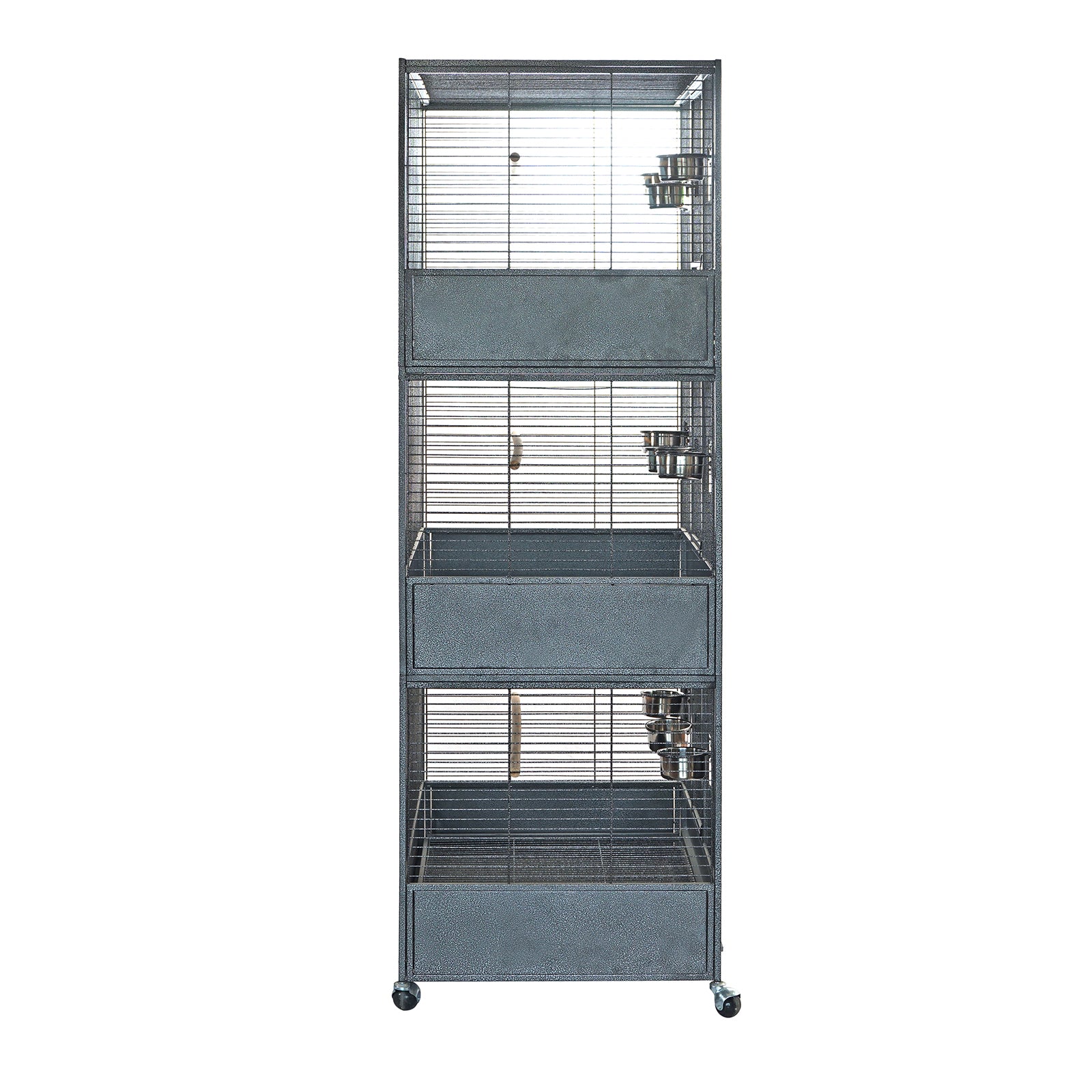 YES4PETS 180cm XXL Triple Stackers Breeding Bird Parrot Cage Aviary Cockatoos