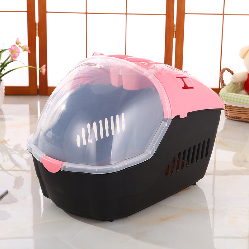 YES4PETS Small Portable Travel Dog Cat Crate Pet Carrier Cage Comfort With Mat-Pink