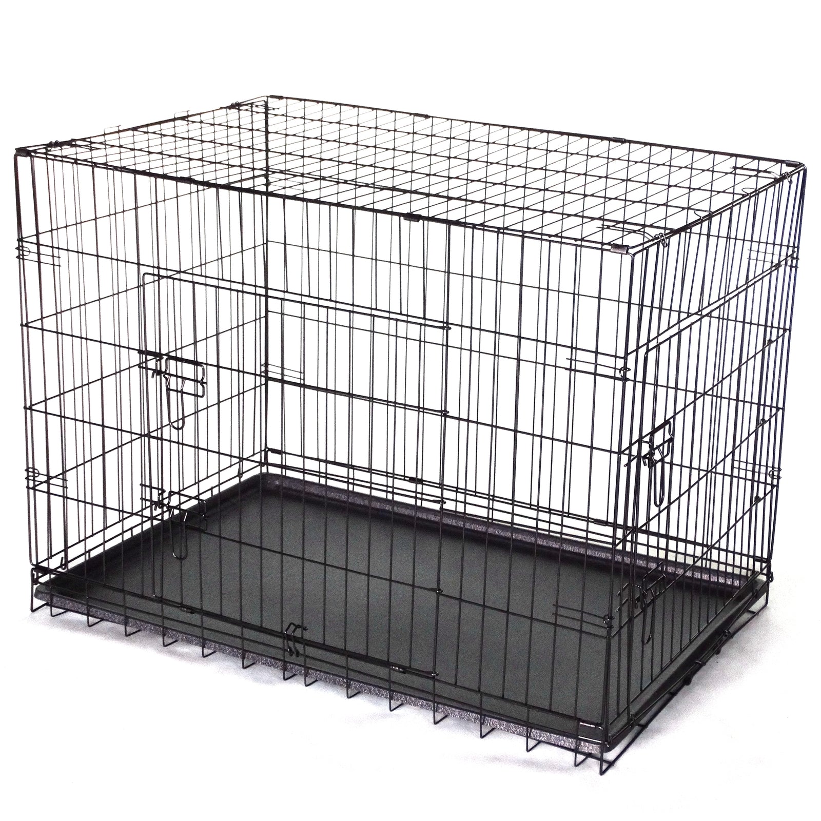 YES4PETS 42' Collapsible Metal Dog Puppy Crate Cat Rabbit Cage With Divider