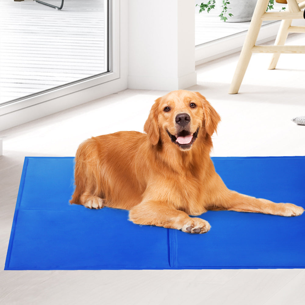 YES4PETS 2X Pet Cooling Bed Gel Mat Dog Cat Non-Toxic Cool Pad Puppy Cold Summer 50x40 CM