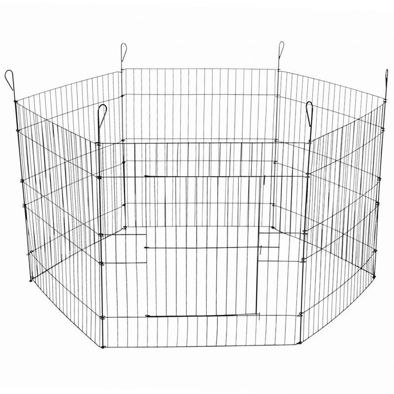 YES4PETS 24' 6 Panel Pet Playpen Fold Exercise Cage Fence Enclosure