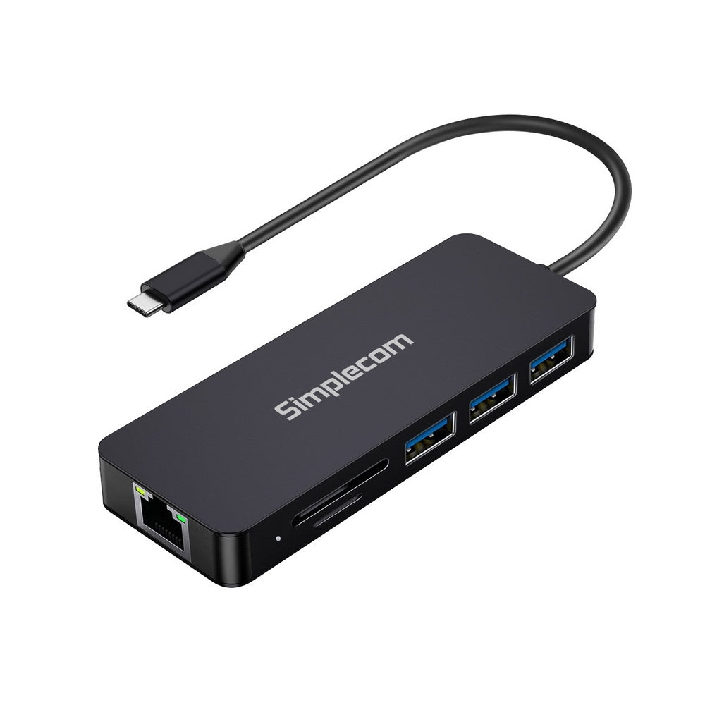 Simplecom CHN580 USB-C SuperSpeed 8-in-1 Multiport Hub Adapter