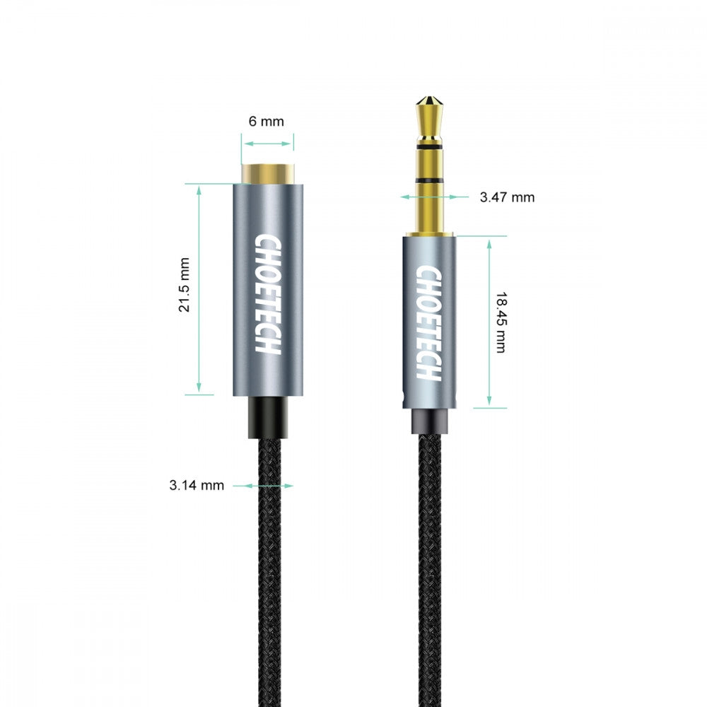 CHOETECH AUX001 3.5mm Stereo Audio Extension Cable 2M