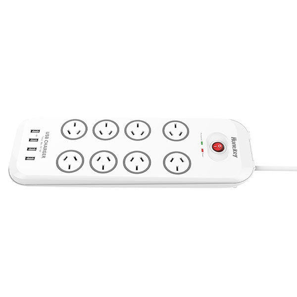 Huntkey Power Board (SAC807) with 8 sockets and 4 USB charging port  and surge protection (total 4.0A)