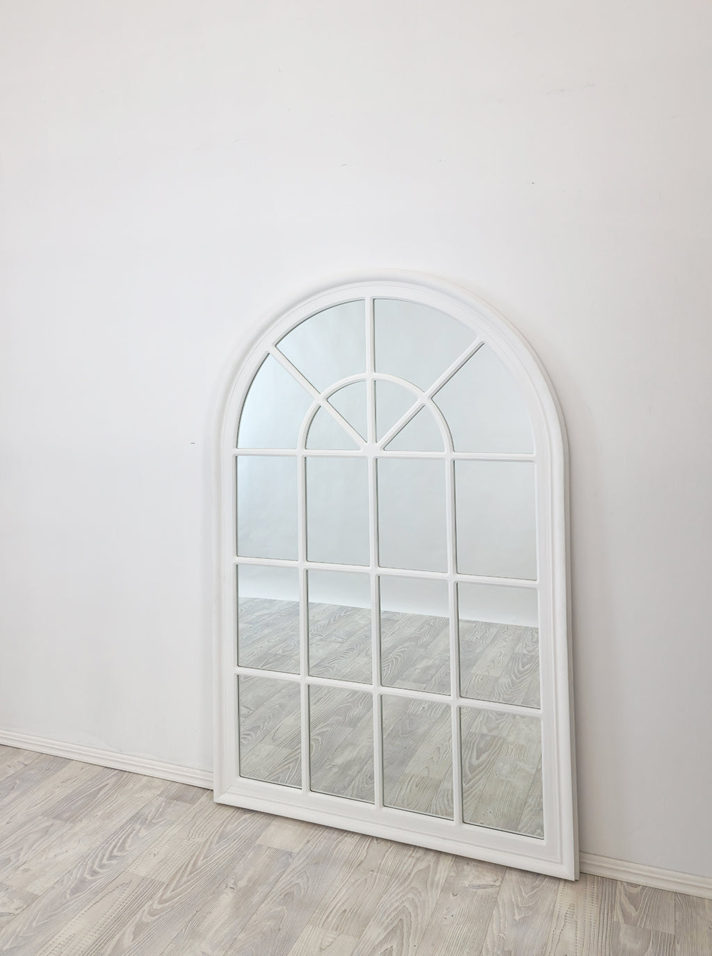 Window Style Mirror - White Arch 100 CM x 150 CM