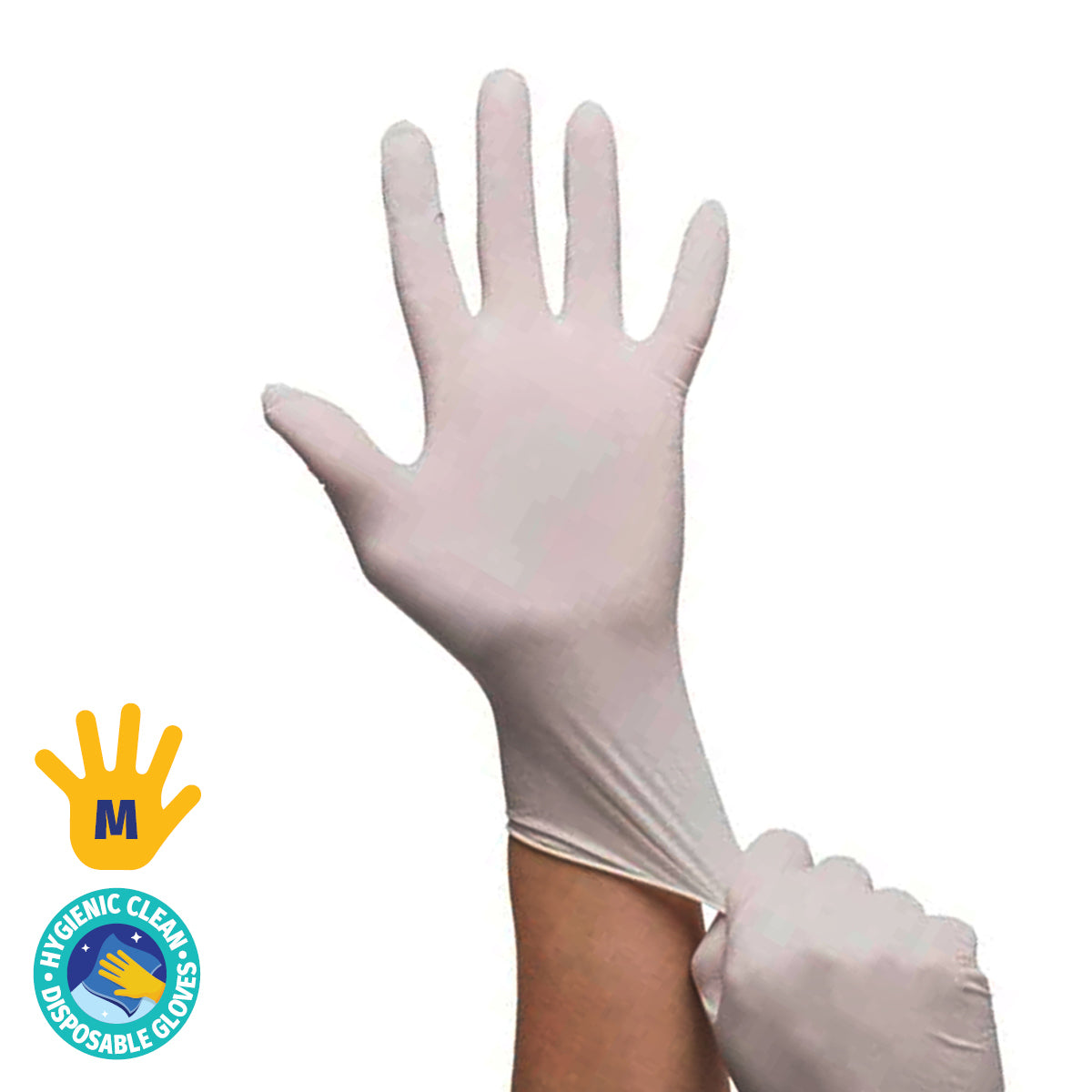 Xtra Kleen 1000PCE Disposable Gloves Latex & Powder Free Food Safe M Size