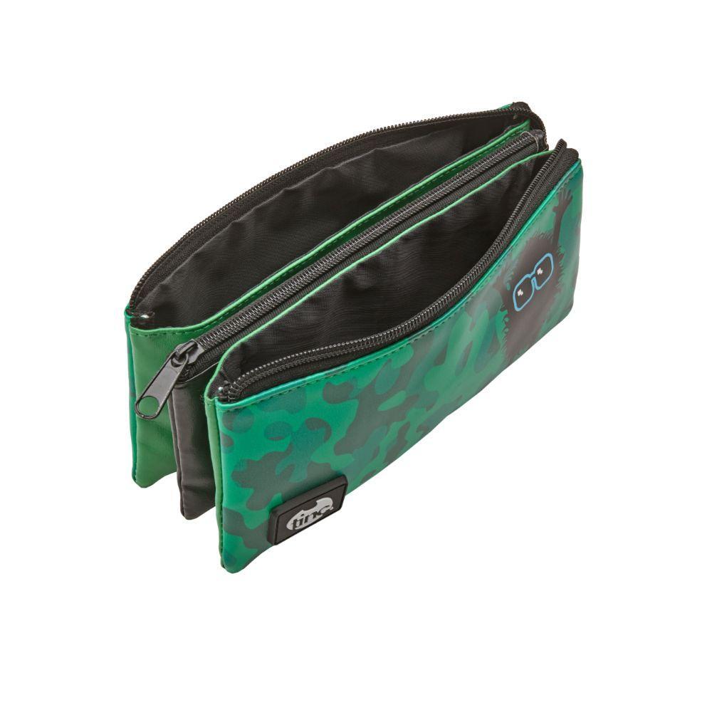 Tinc Hugga Tri Compartment Pencil Case (Green)