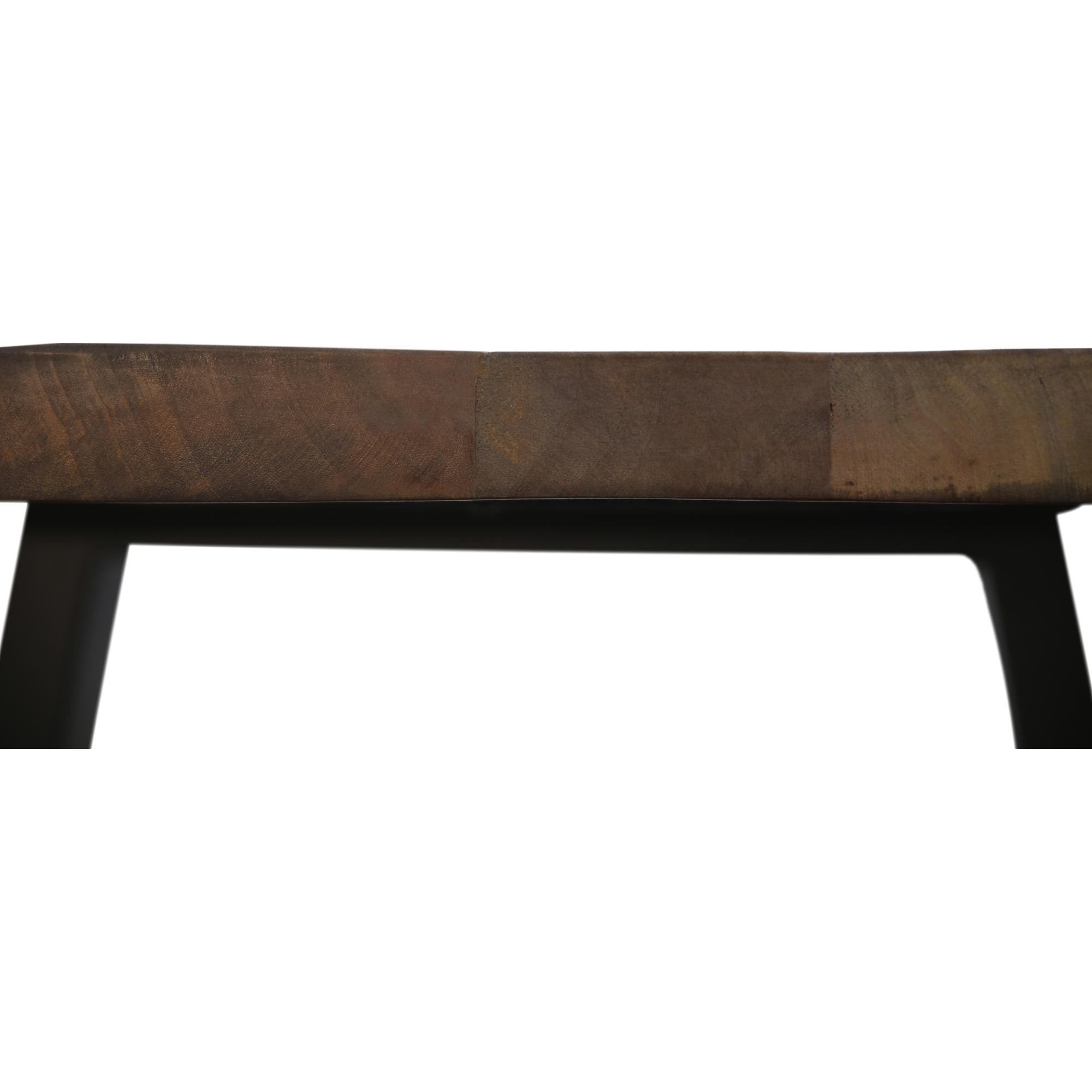 Begonia Side Sofa End Table 60cm Live Edge Mango Wood Unique Furniture - Natural