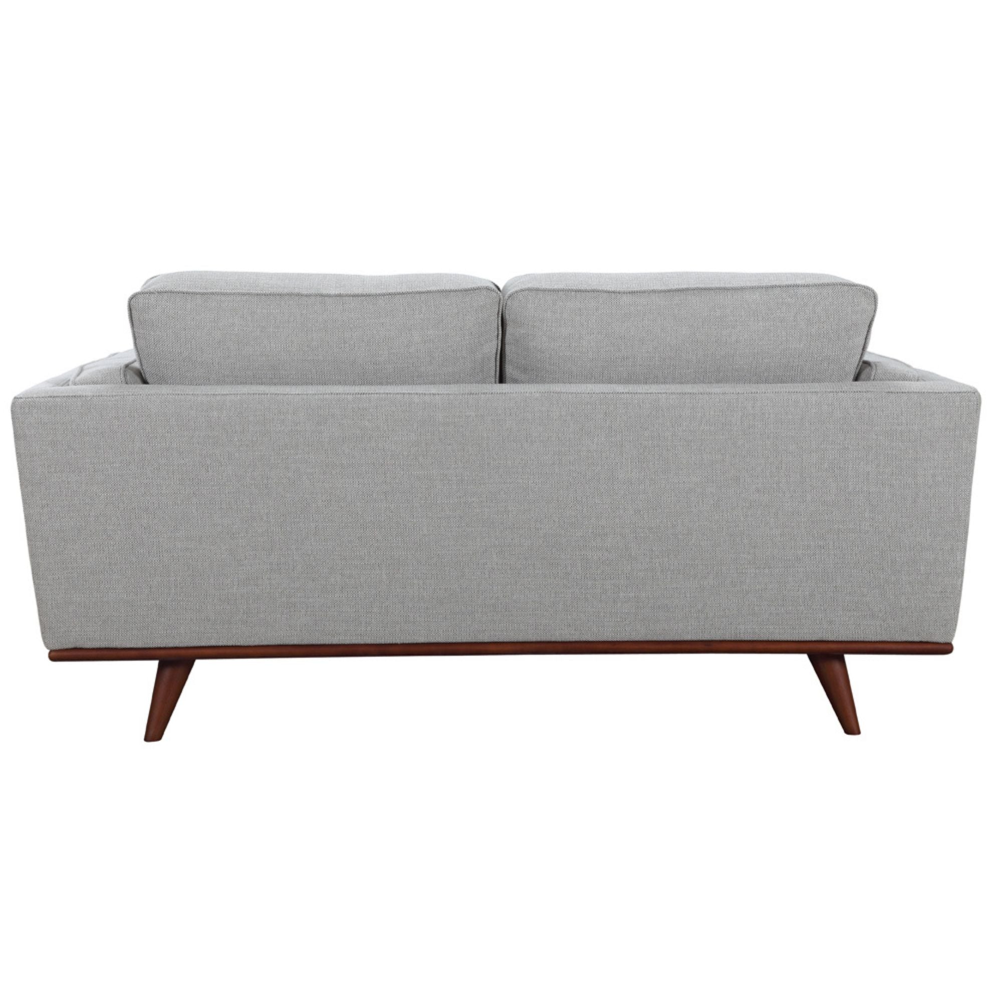 Petalsoft 2 Seater Sofa Fabric Uplholstered Lounge Couch - Grey