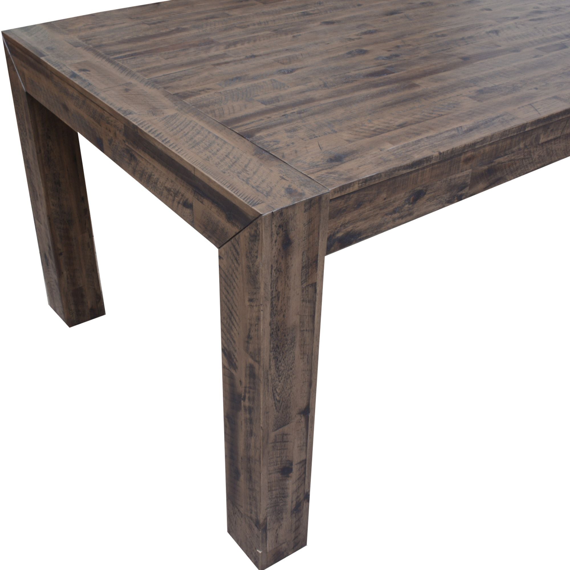 Catmint Dining Table 180cm 6 Seater Solid Acacia Timber Wood - Stone Grey