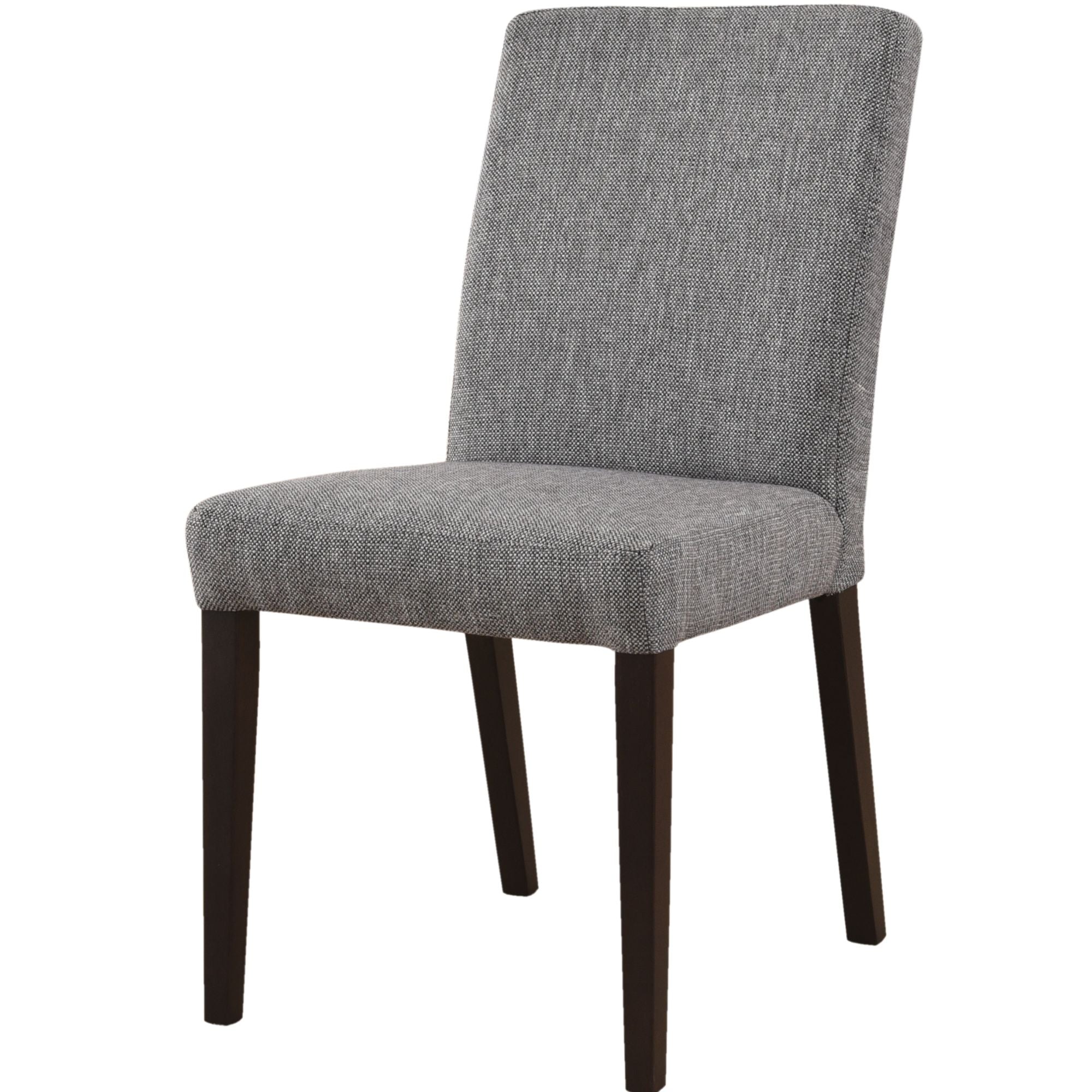 Catmint Dining Chair Set of 4 Fabric Upholstered Solid Acacia Wood - Granite