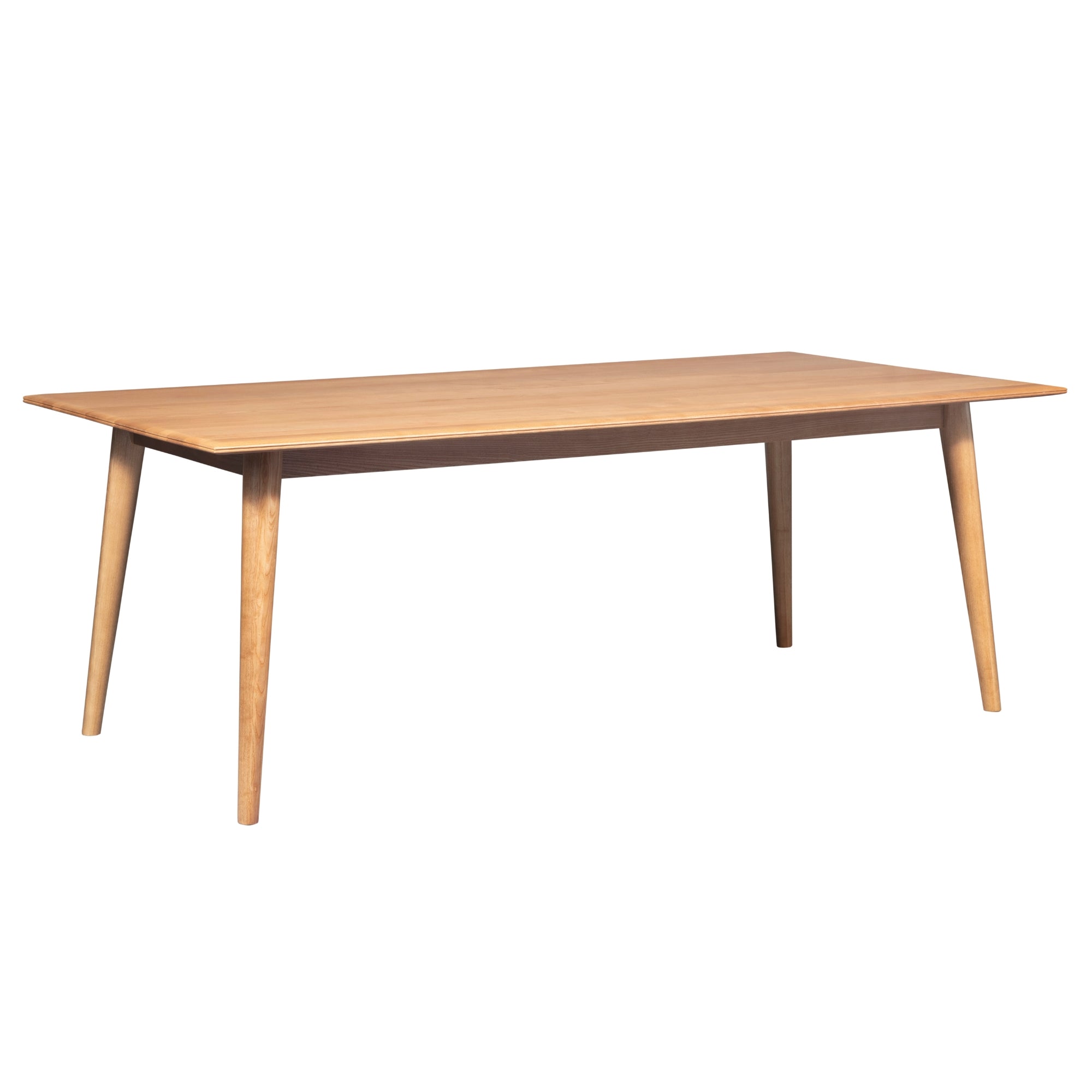 Emilio 210cm Dining Table Scandinavian Style Solid Ash Wood Oak